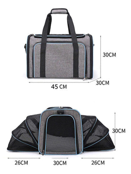 Bolsa de transporte expansível